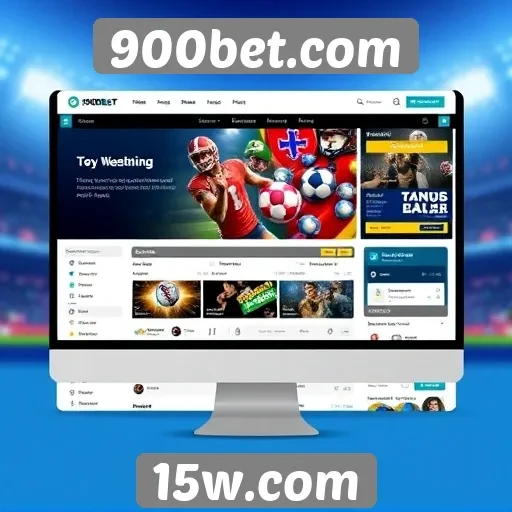 Interface e usabilidade do site 900bet.com